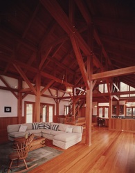 timber frame home reclaimed douglas fir timbers