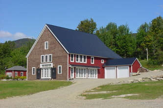 timber frame house, New Hampshire, barn