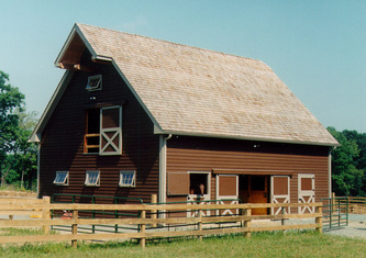 timber frame horse barn, New Jersey